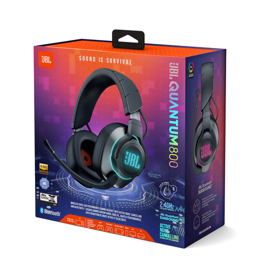 JBL Quantum 800 ゲーミングヘッドセット JBL Quantum 800 | Headset over-ear para jogos de PC, sem fio, com