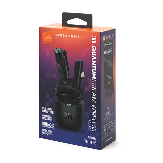 JBL Quantum Stream Wireless USB-C | Microfone de lapela