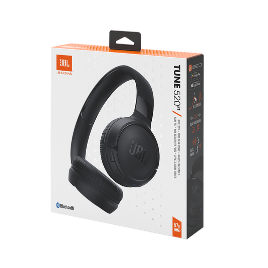 JBL Tune 520BT - Black - Wireless on-ear headphones - Detailshot 10 image number 10