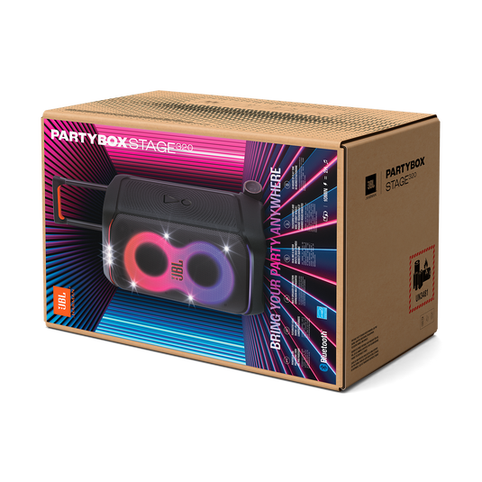 JBL PartyBox Stage 320 | Torre de som potente c/ frete grátis