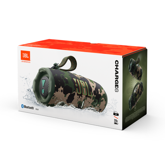 JBL Charge 6 | Caixa de som Bluetooth portátil à prova d'água e de