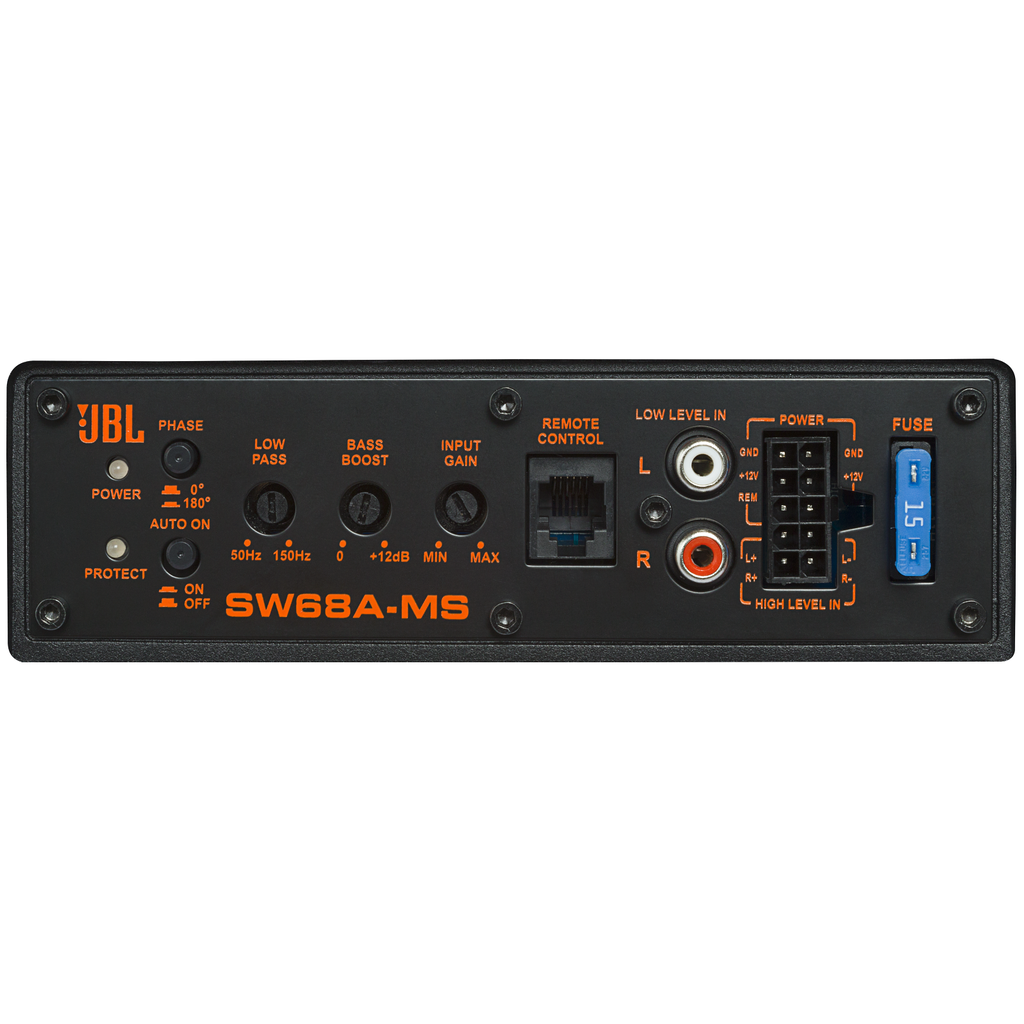 JBL SW68A-MS panel de conexiones