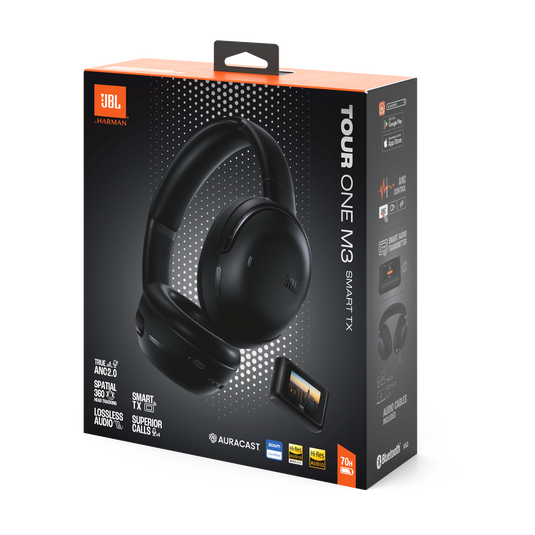 JBL TOUR ONE M3 ブラック JBL Tour One M3 Smart Tx | Fones de ouvido sem fio over-ear com