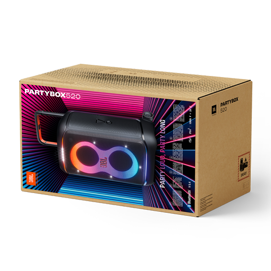 JBL PartyBox 520 | Caixa de som portátil para festas, com bateria