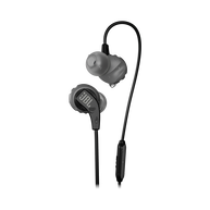 JBL Endurance RUN - Black - Sweatproof Wired Sport In-Ear Headphones - Hero