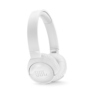JBL Tune 600BTNC - White - Wireless, on-ear, active noise-cancelling headphones. - Hero