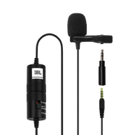 JBLCSLM20B - Black - Battery-Powered Lavalier Microphone - Hero