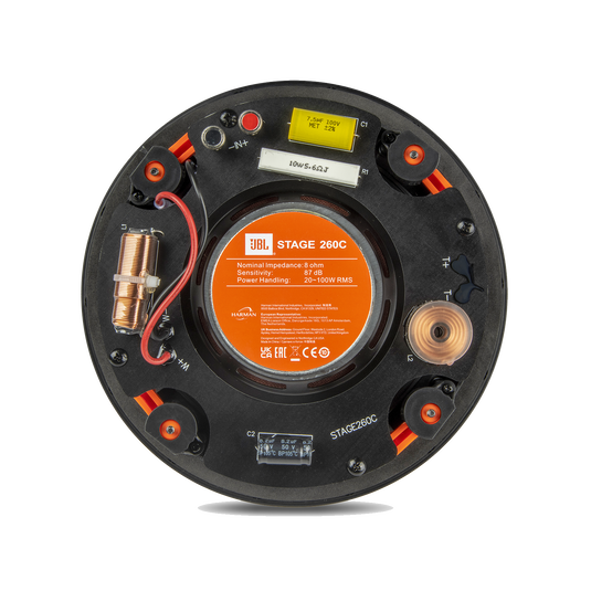 Stage 260C | Caixa de embutir redonda com tela quadrada de 2 vias