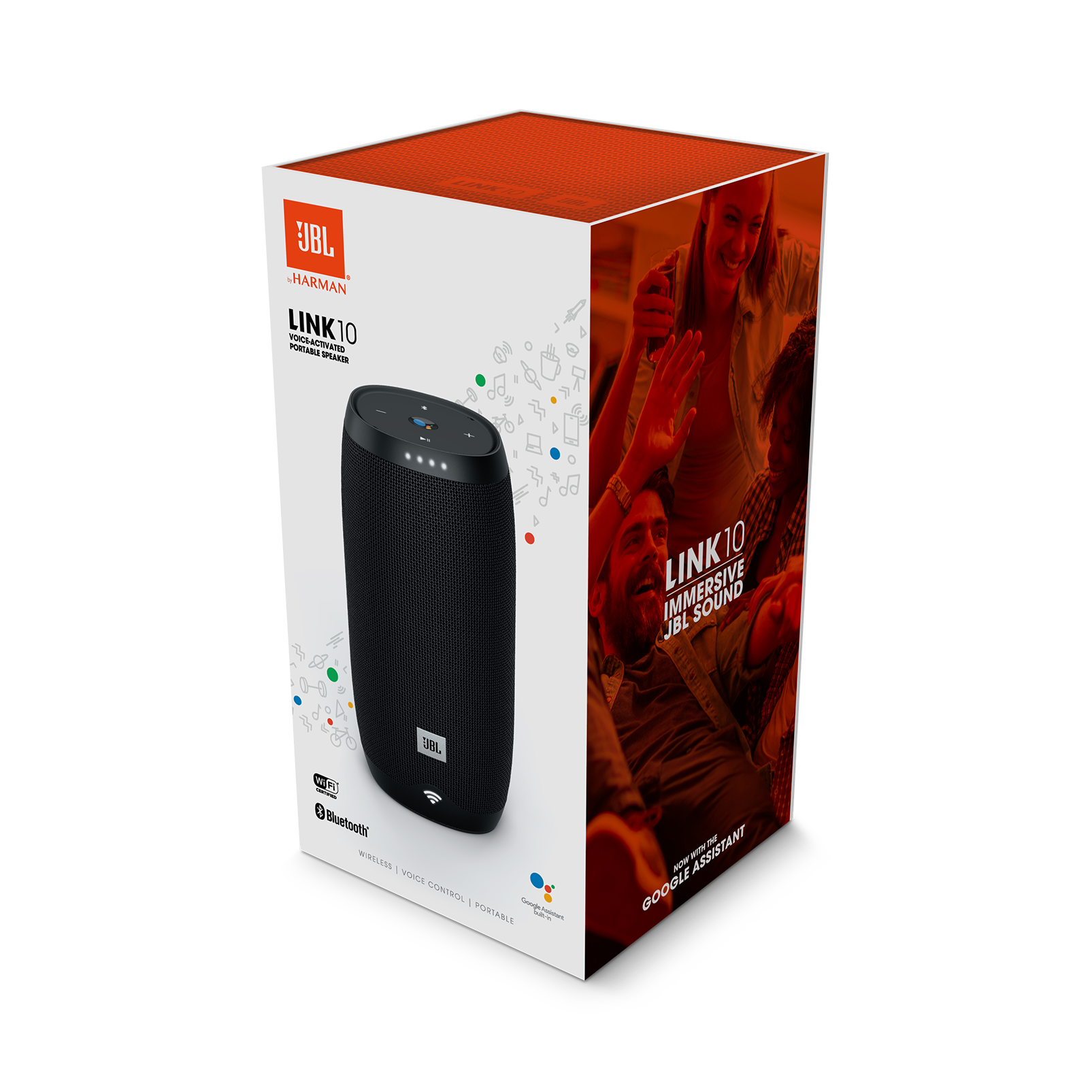 JBL Link 10 Caixa de som portátil ativada por voz