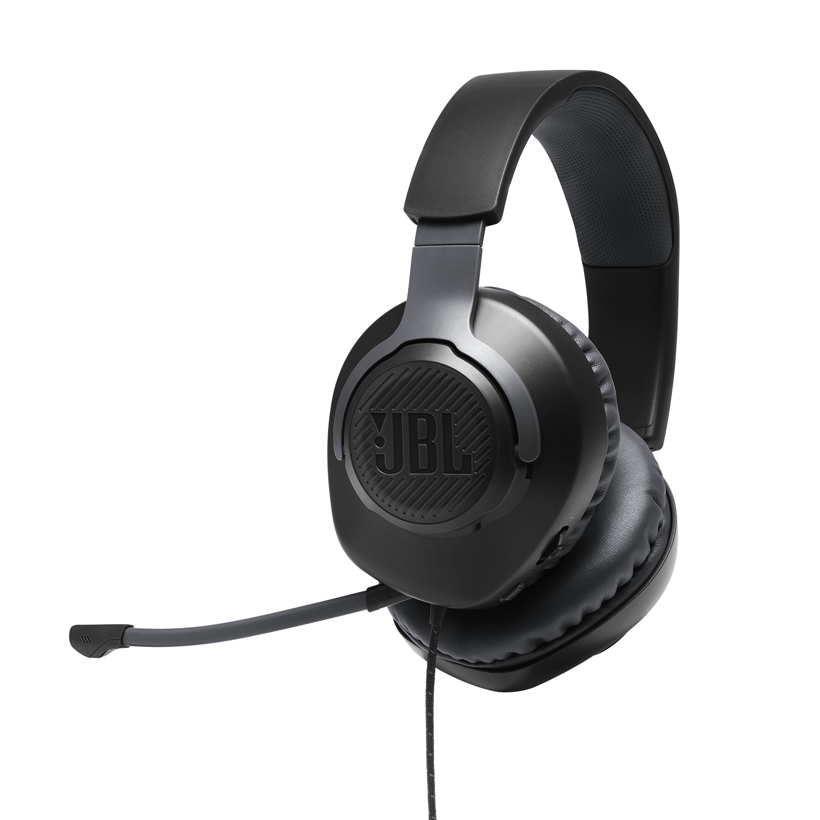 JBL Quantum 100 - Preto - Fone de ouvido para jogos com fio e microfone flip-up - Hero