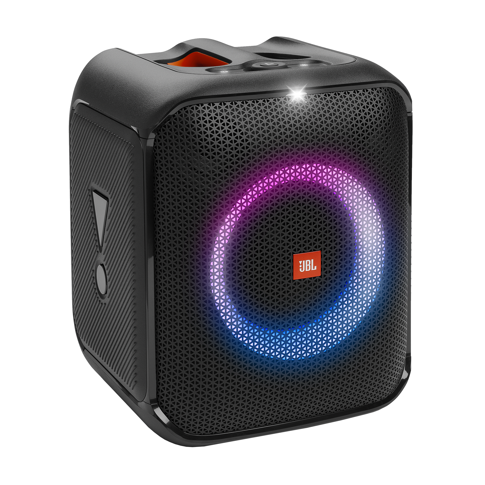 JBL Partybox Encore Essential - Black - Portable party speaker with powerful 100W sound, built-in dynamic light show, and splash proof design. - Hero