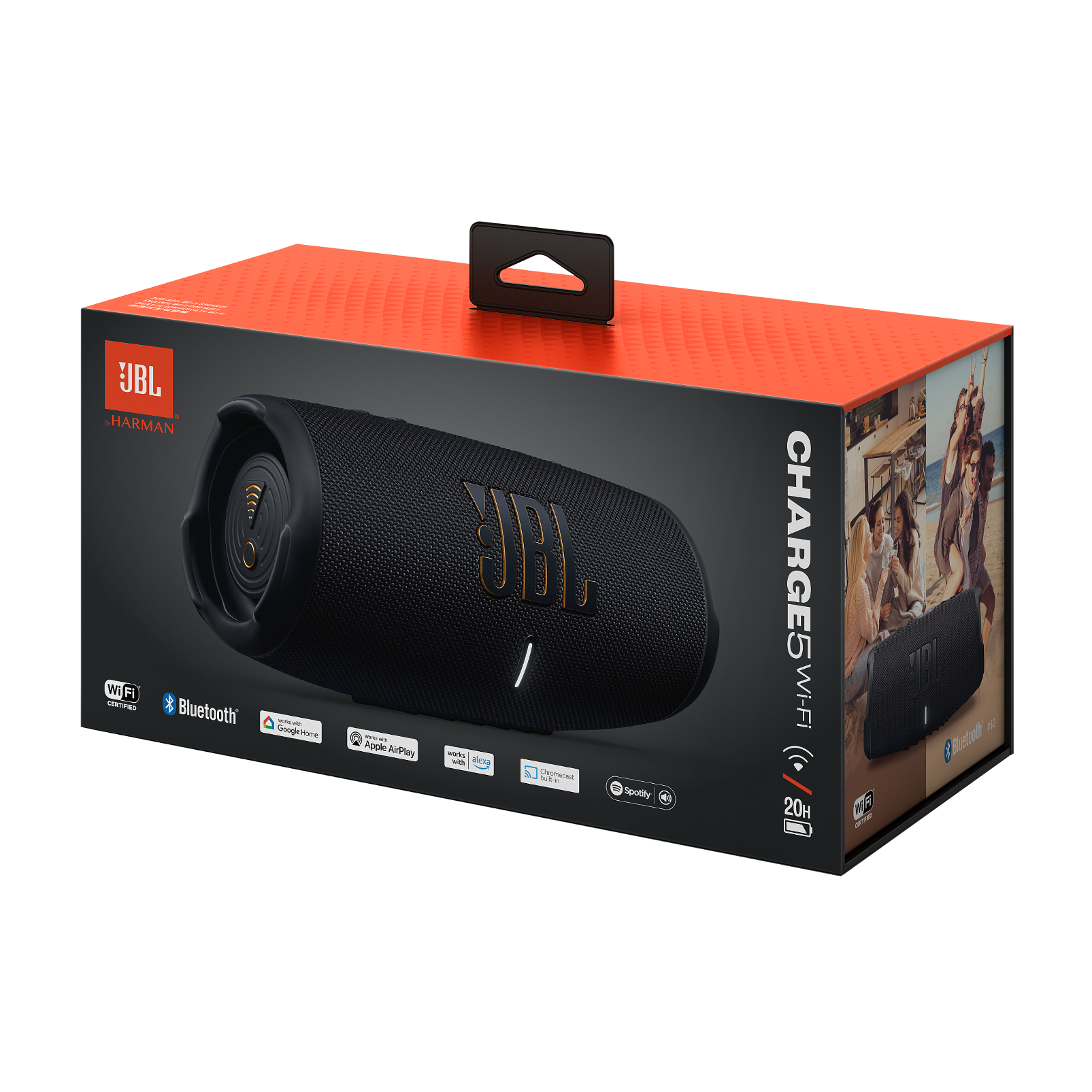 JBL Charge 5 WiFi Caixa de som portátil com WiFi e Bluetooth