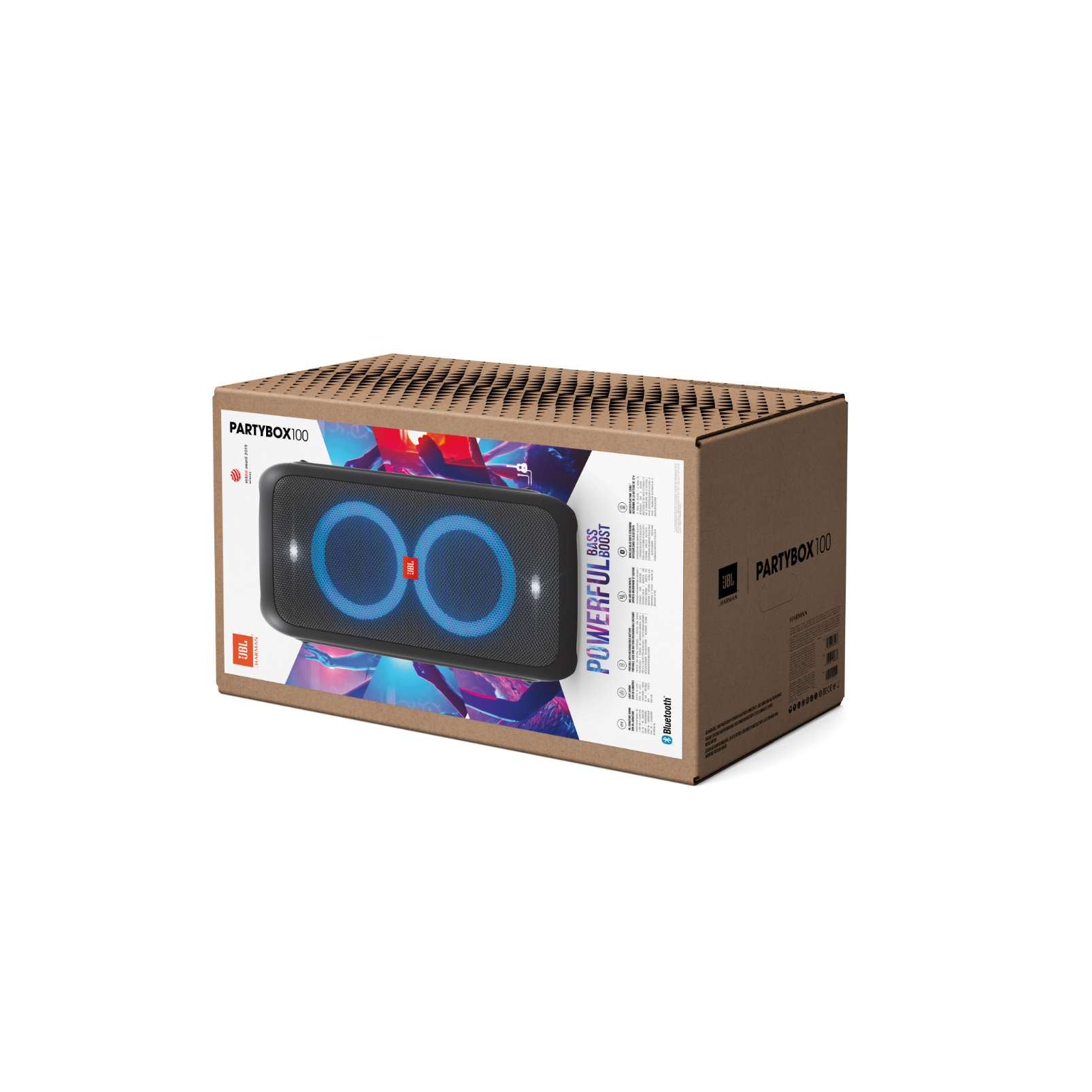 JBL PartyBox 100 | Caixa de som portátil para festas com Bluetooth e