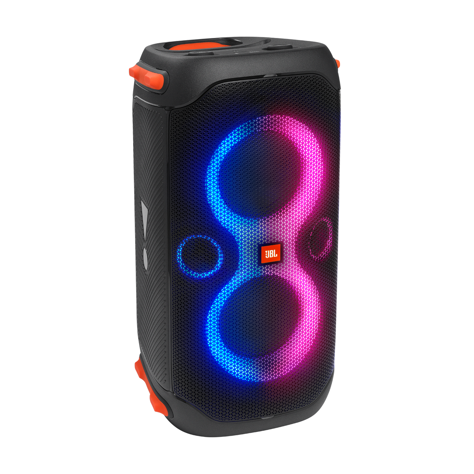 JBL Partybox 110 - Black - Portable party speaker with 160W powerful sound, built-in lights and splashproof design. - Hero